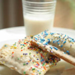3 Ted's bulletin poptarts with milk